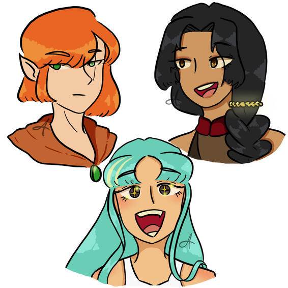 Chimeia, Rio, and Maia